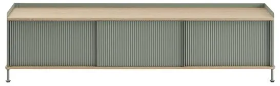Muuto Enfold Sivupöytä 186x45 Tammi/Dusty Green