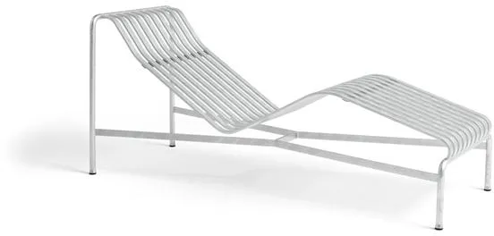HAY Palissade Chaise Longue Lämmingalvanoitu teräs